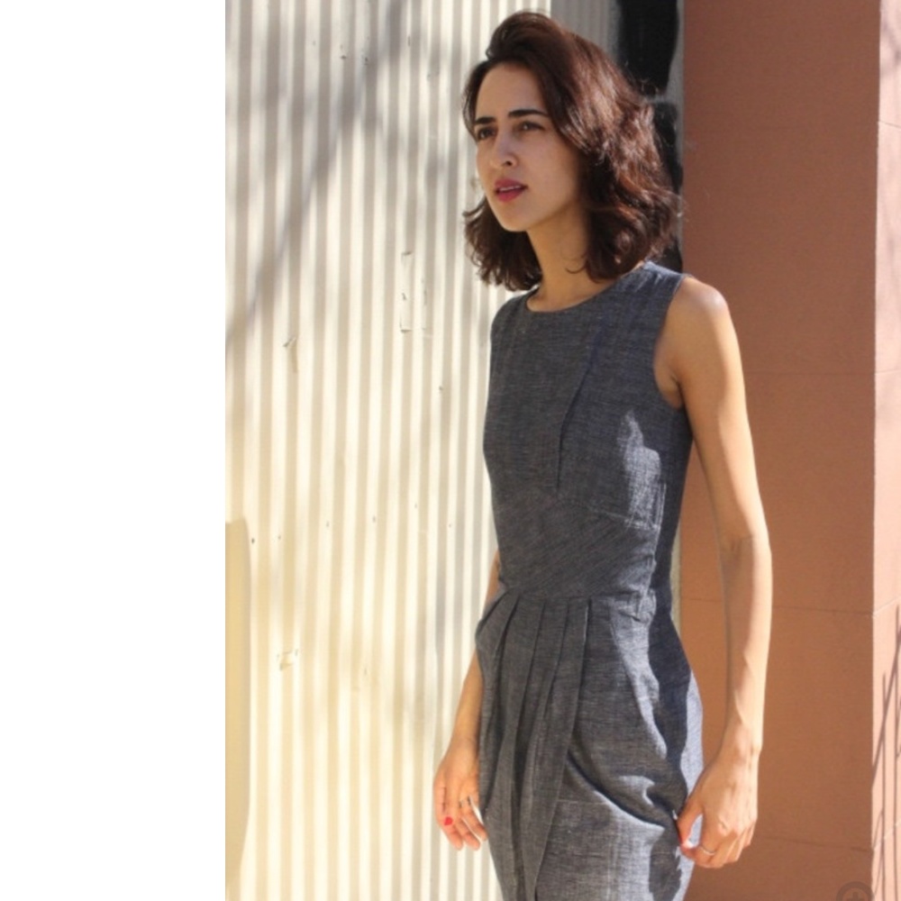Ajaie Alaie Marche Dress in Waters fabric, Size S